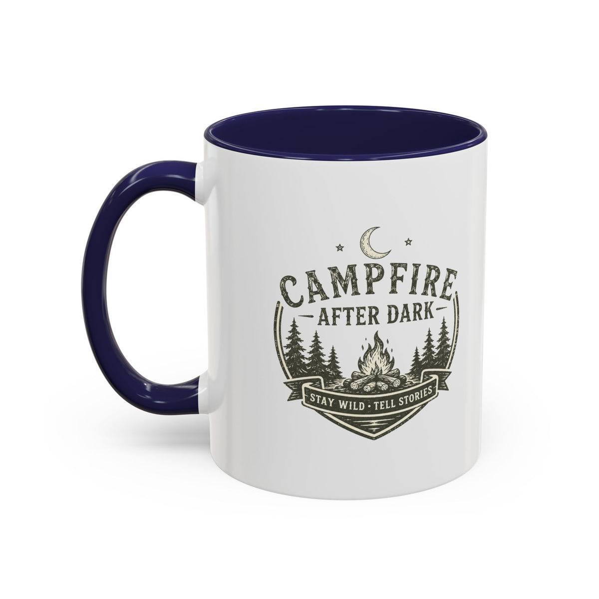 Milo Bailey Dog Dad Mom Campfire Coffee Mug – “Campfire After Dark” Rustic Camping  Accent Mug