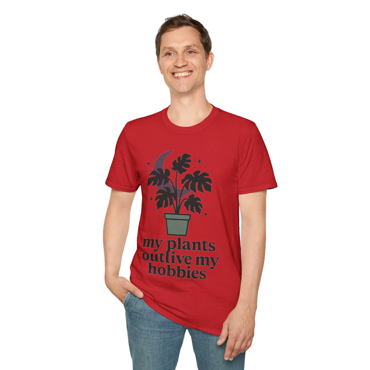 Botanical Moon Plant T-Shirt — “Plants Make Me Happy” Graphic Tee - Trending Now - September 2026