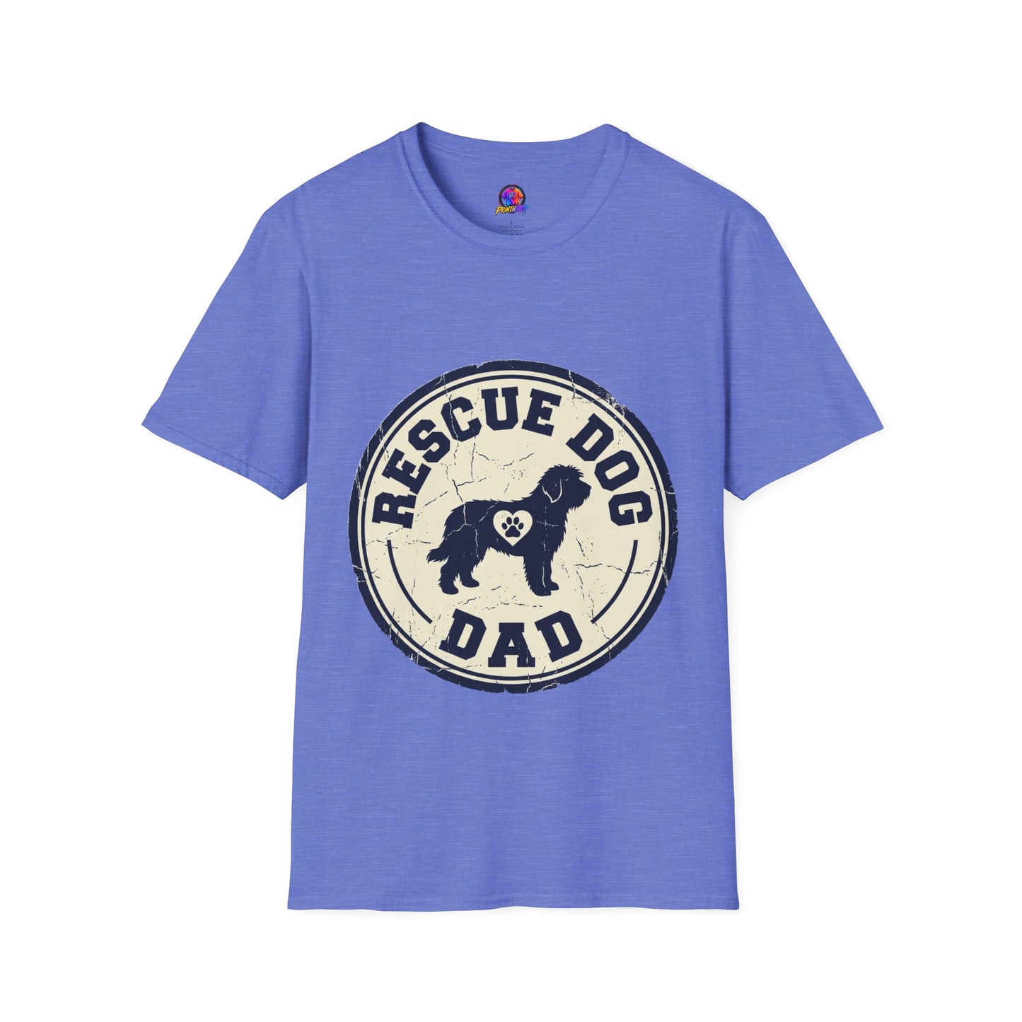 Rescue Dog Dad T-Shirt – Vintage Shelter Pup Support Tee