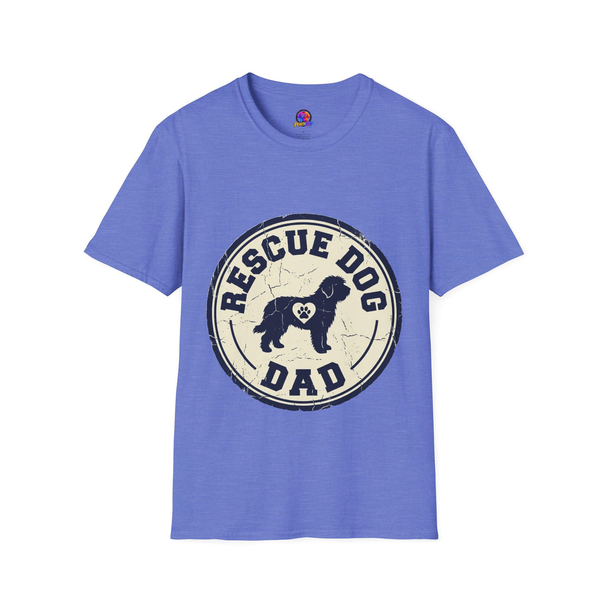 Rescue Dog Dad T-Shirt – Vintage Shelter Pup Support Tee