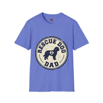 Rescue Dog Dad T-Shirt – Vintage Shelter Pup Support Tee
