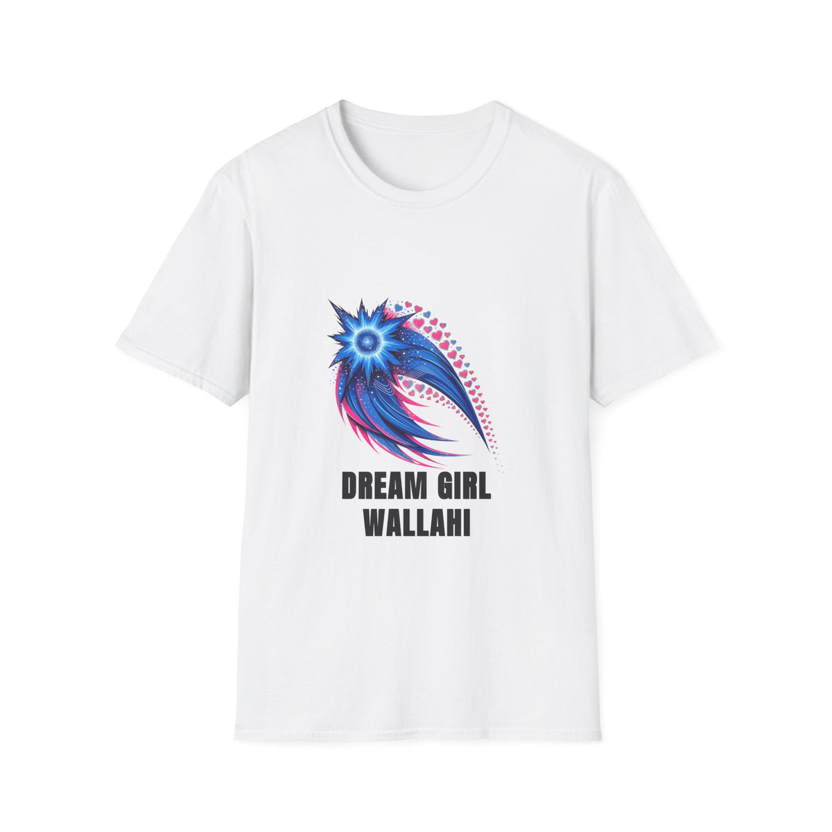 Dream Girl T-Shirt — Blue Starburst Heart Graphic ("Dream Girl Wallah") - Trending Now - August 2026