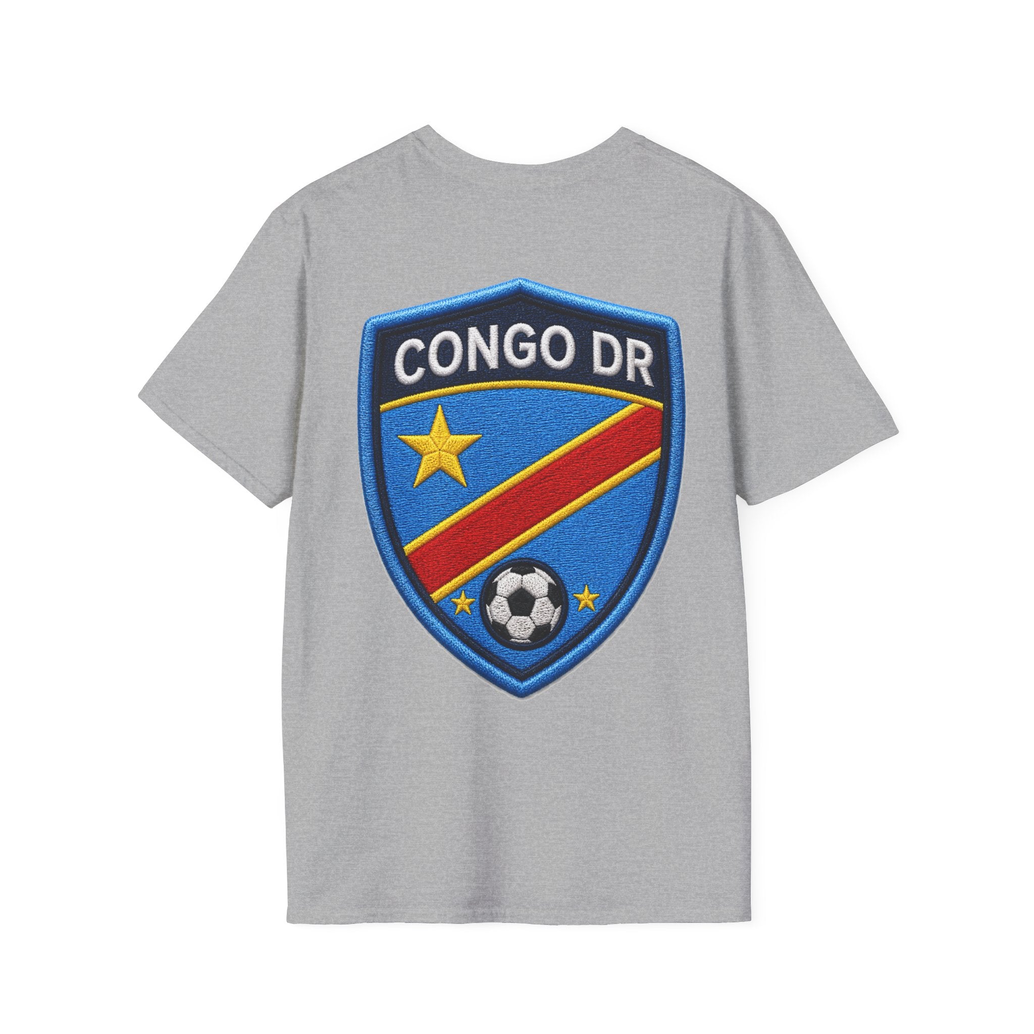 Congo Soccer T-Shirt — Congo Blue Rise Football Fan Tee