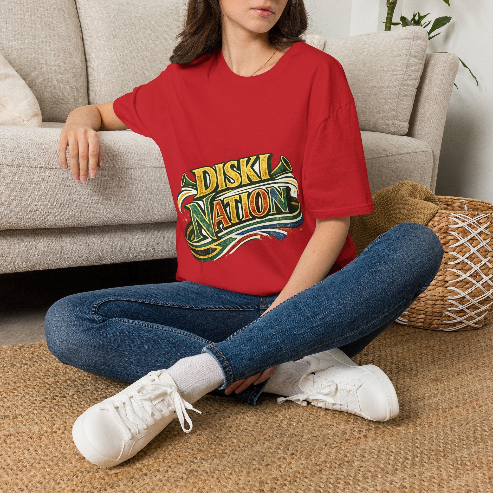 South Africa Diski Nation T-Shirt — Retro Reggae Graphic Tee