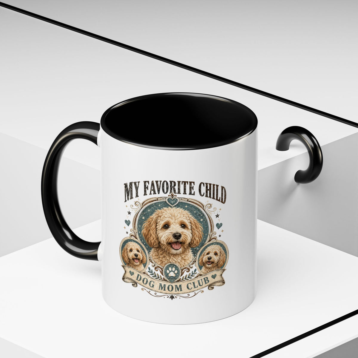 Milo Bailey Dog Dad Mom Dog Mom Coffee Mug – “My Favorite Child” Cute Paw Print Accent Mug