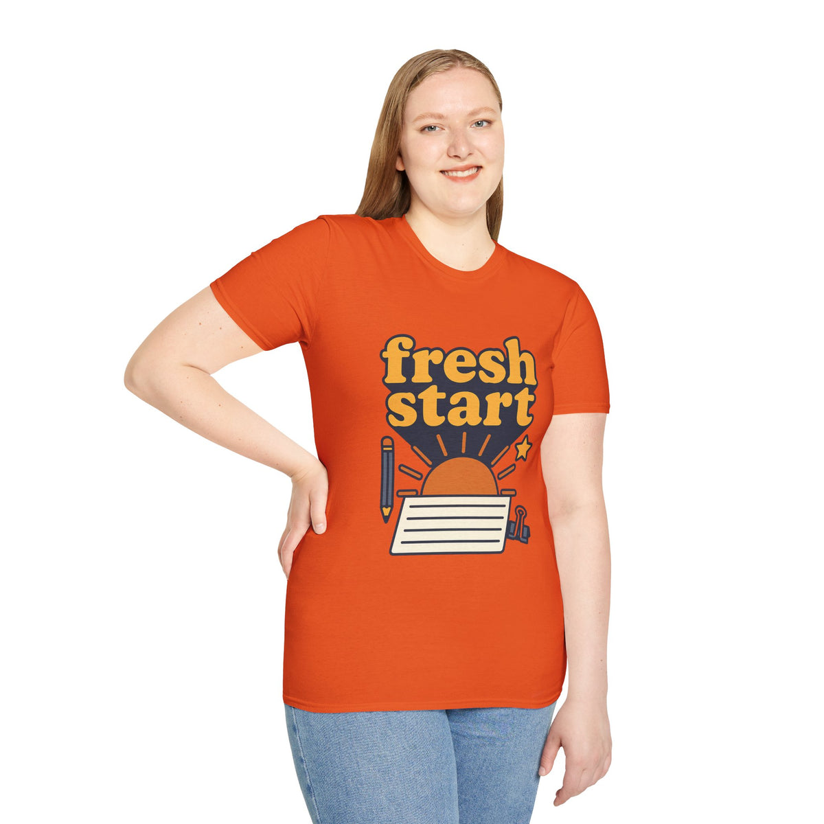 Fresh Start T-Shirt – Retro Sunrise Graphic  - Trending Now - August 2026