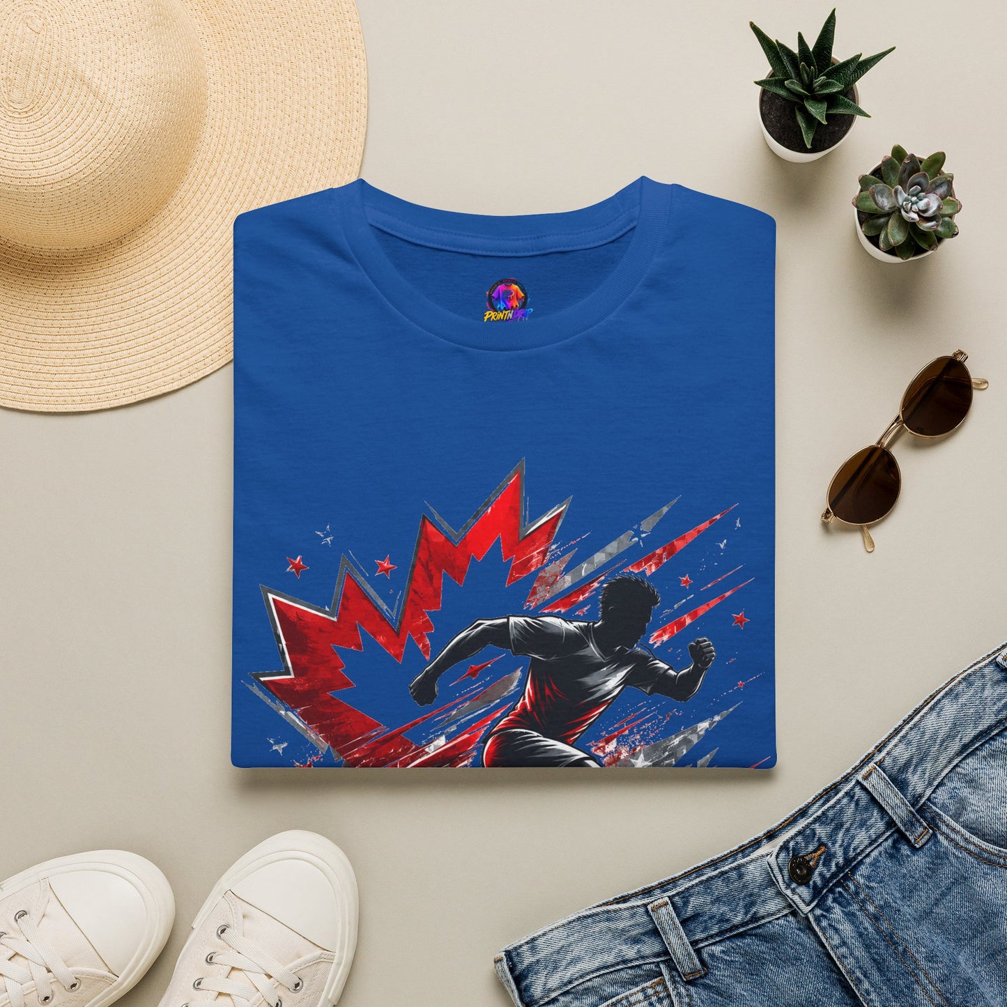 Canada Northern Force Running T‑Shirt — Canada Maple Runner Athletic Tee