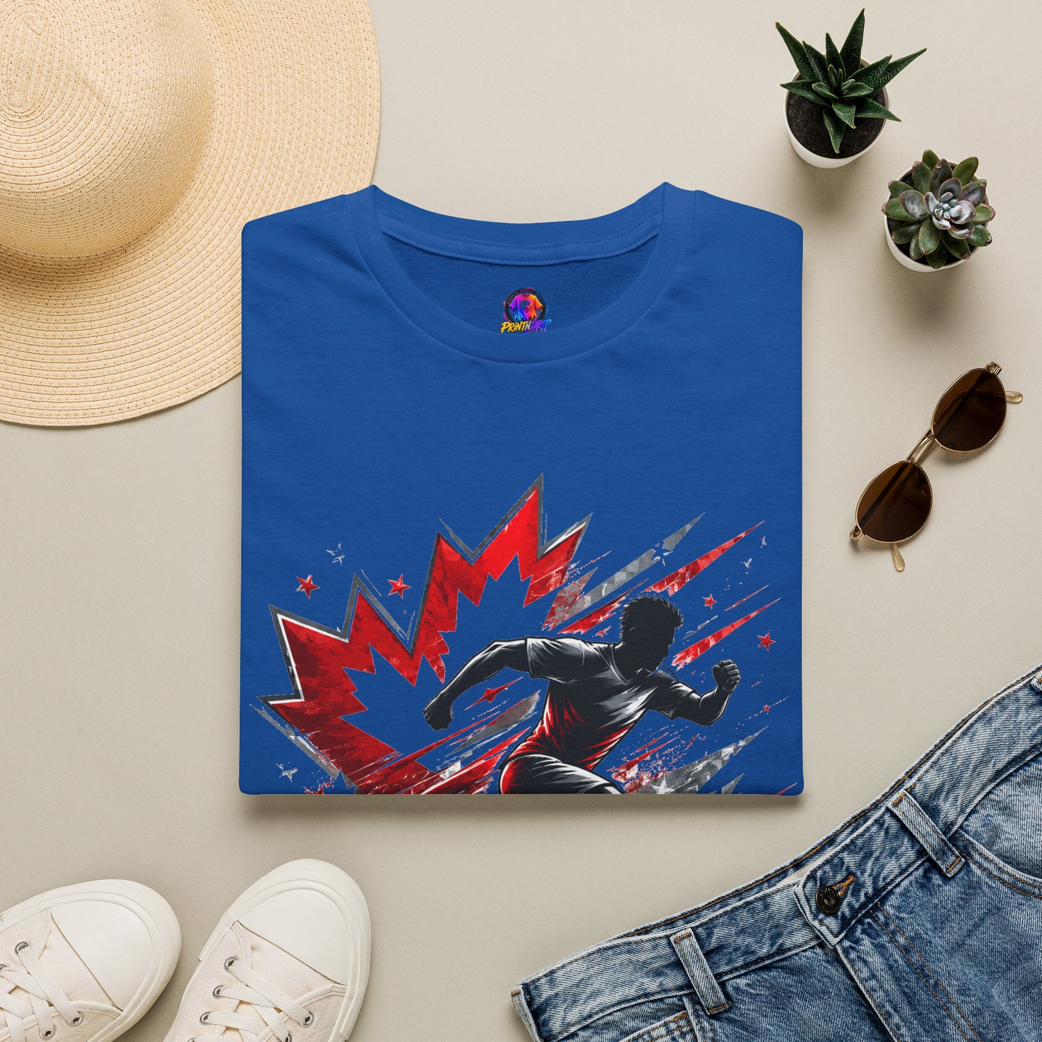 Canada Northern Force Running T‑Shirt — Canada Maple Runner Athletic Tee
