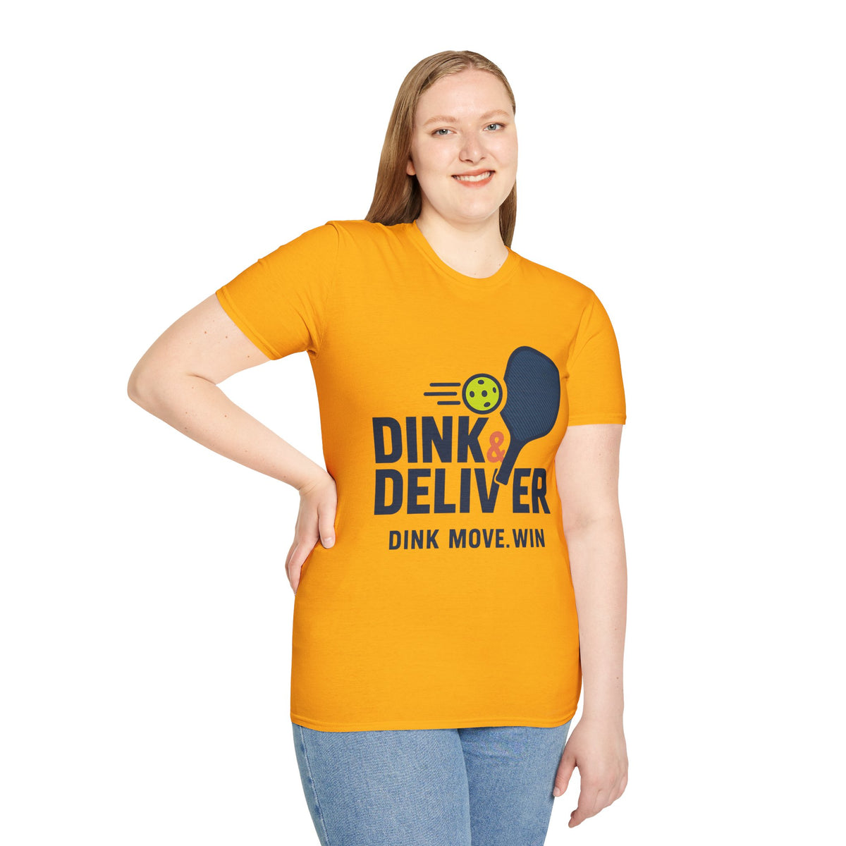 Pickleball Player T‑Shirt — 'Dink. Drive. Deliver.' Graphic Tee for Pickleball Fans - Trending Now - August 2026