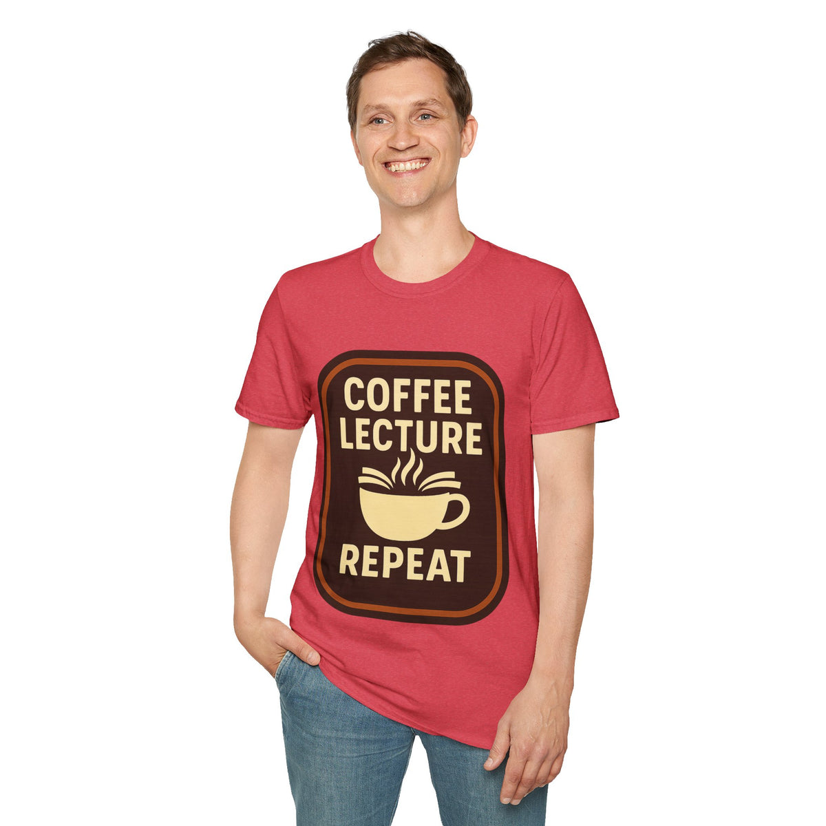 Coffee Lecture Repeat T‑Shirt — Funny Professor Coffee Tee for Teachers & Students - Trending Now - August 2026