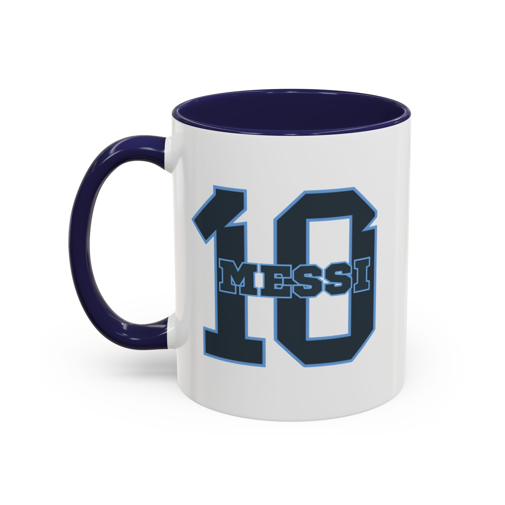 10 'Messi' Accent Coffee Mug — Soccer Jersey Number Coffee Cup