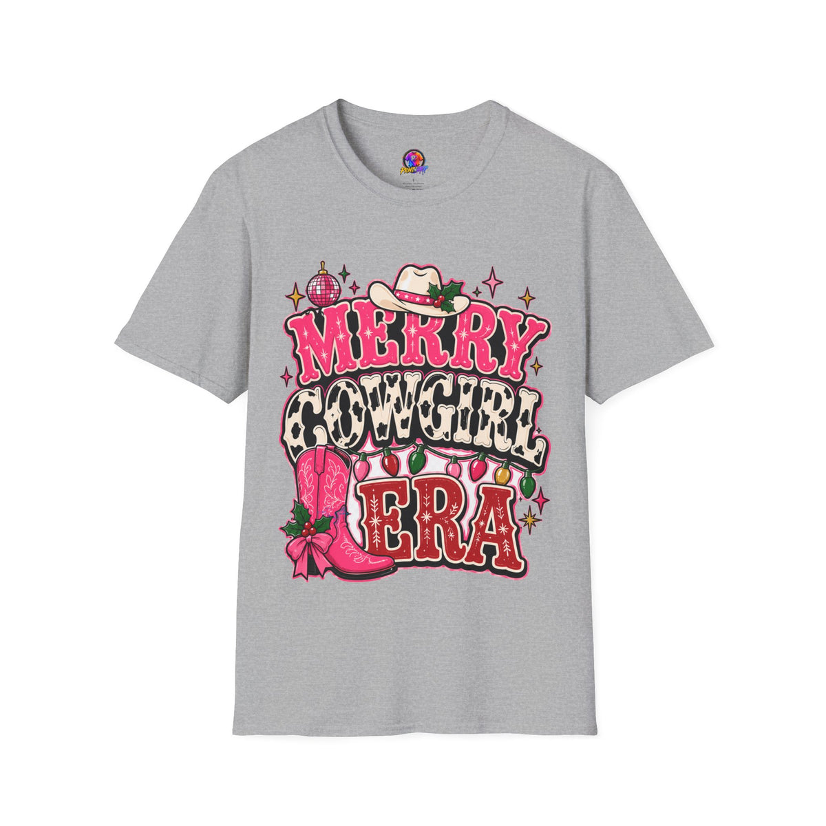 Merry Cowgirl Christmas T-Shirt