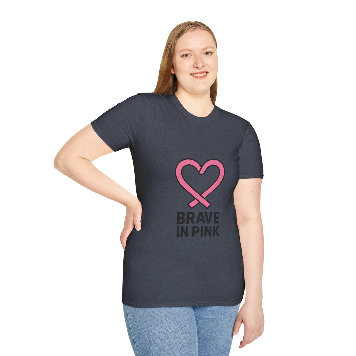 Brave in Pink T-Shirt — Breast Cancer Awareness Heart Tee - Trending Now - October 2026