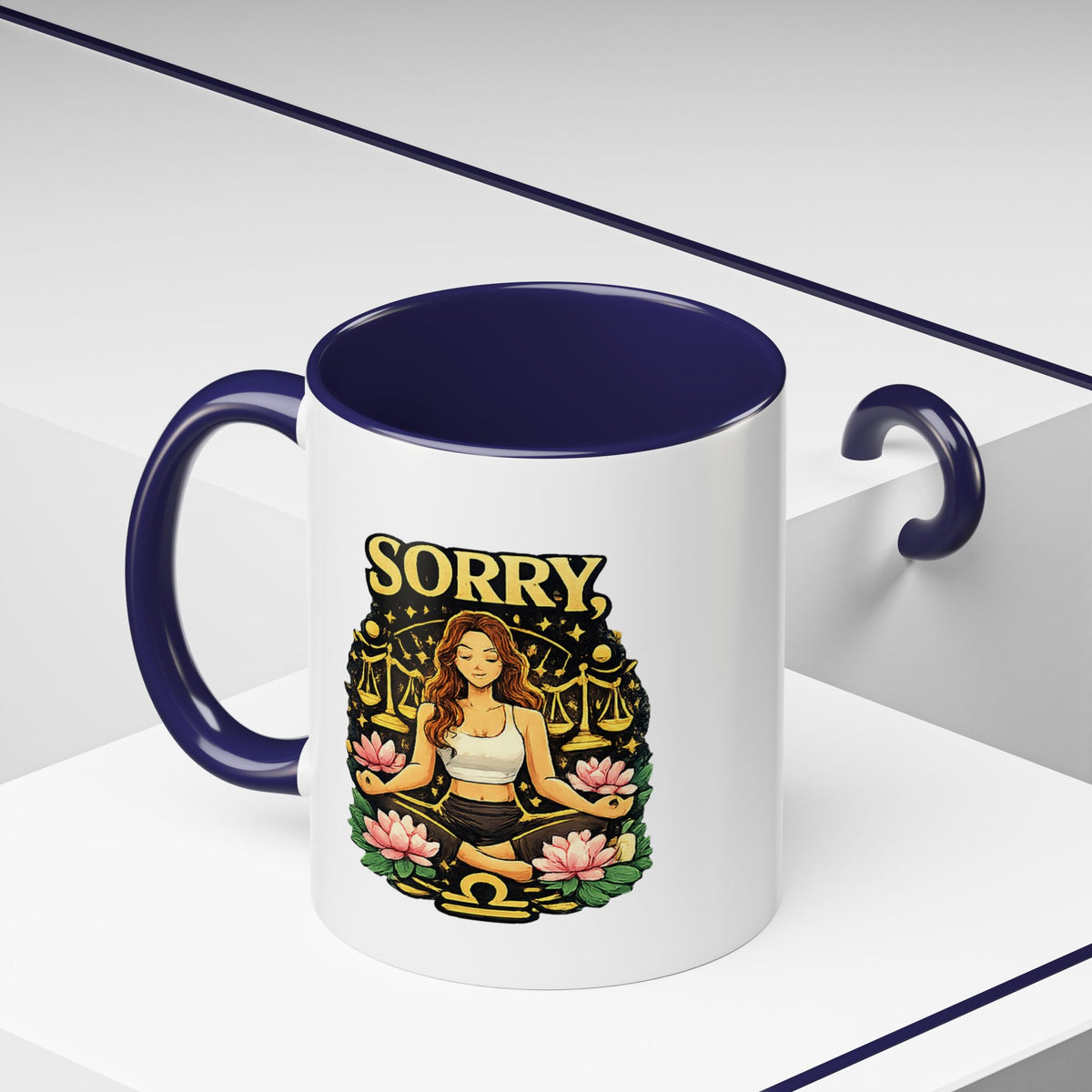 Libra Zodiac Accent Coffee Mug