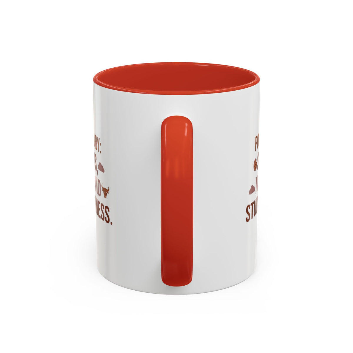 Taurus Coffee Mug - "Powered by Snacks, Naps, and Stubbornness" Accent Ceramic Mug