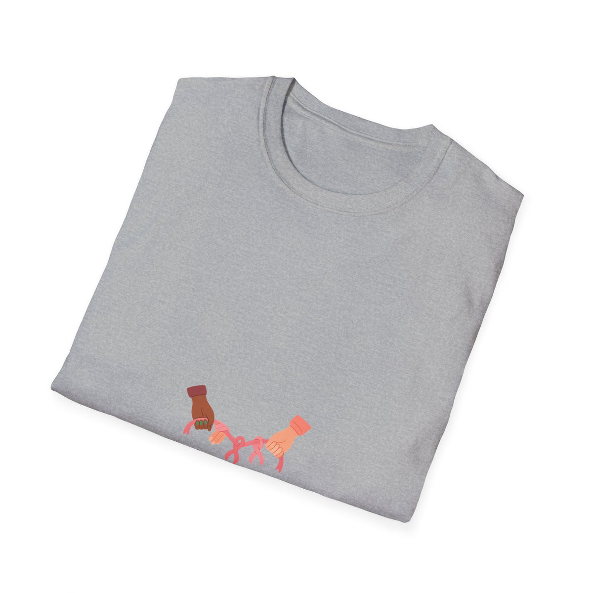 Linked In Pink Stronger By Hand T-Shirt, Breast Cancer Support Dog Lover Tee - Trending Now - September 2026