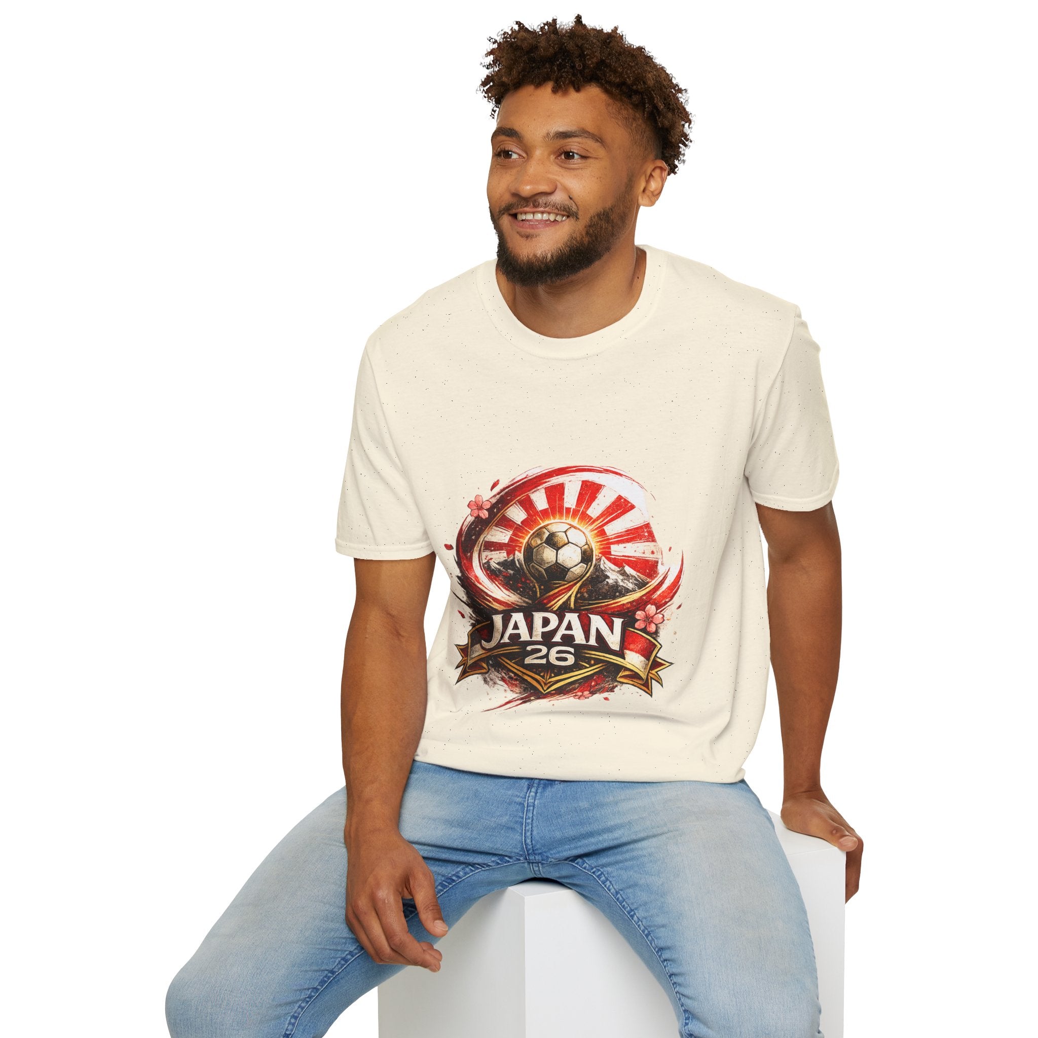 Japan Soccer T‑Shirt — Rising Sun Football Graphic