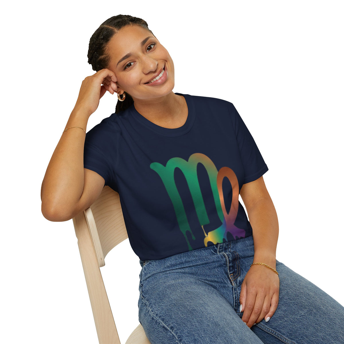 Virgo Zodiac Drip T-Shirt — Colorful Virgo Sign Astrology Tee