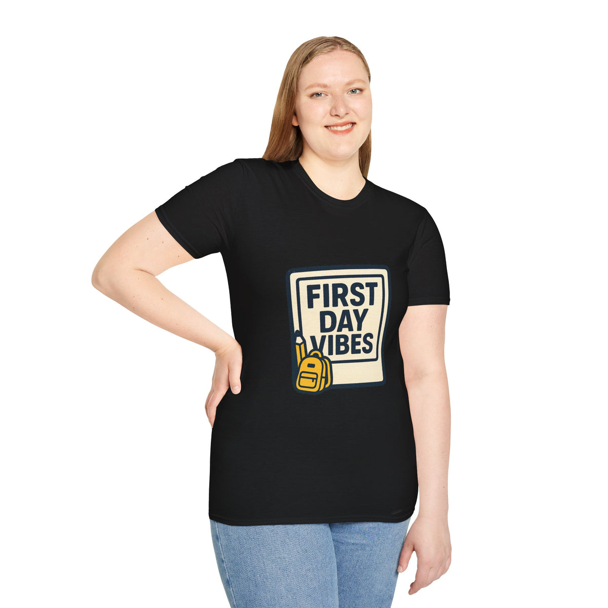 First Day Vibes T-Shirt — 'First Day' Retro Badge Tee - Trending Now - September 2026