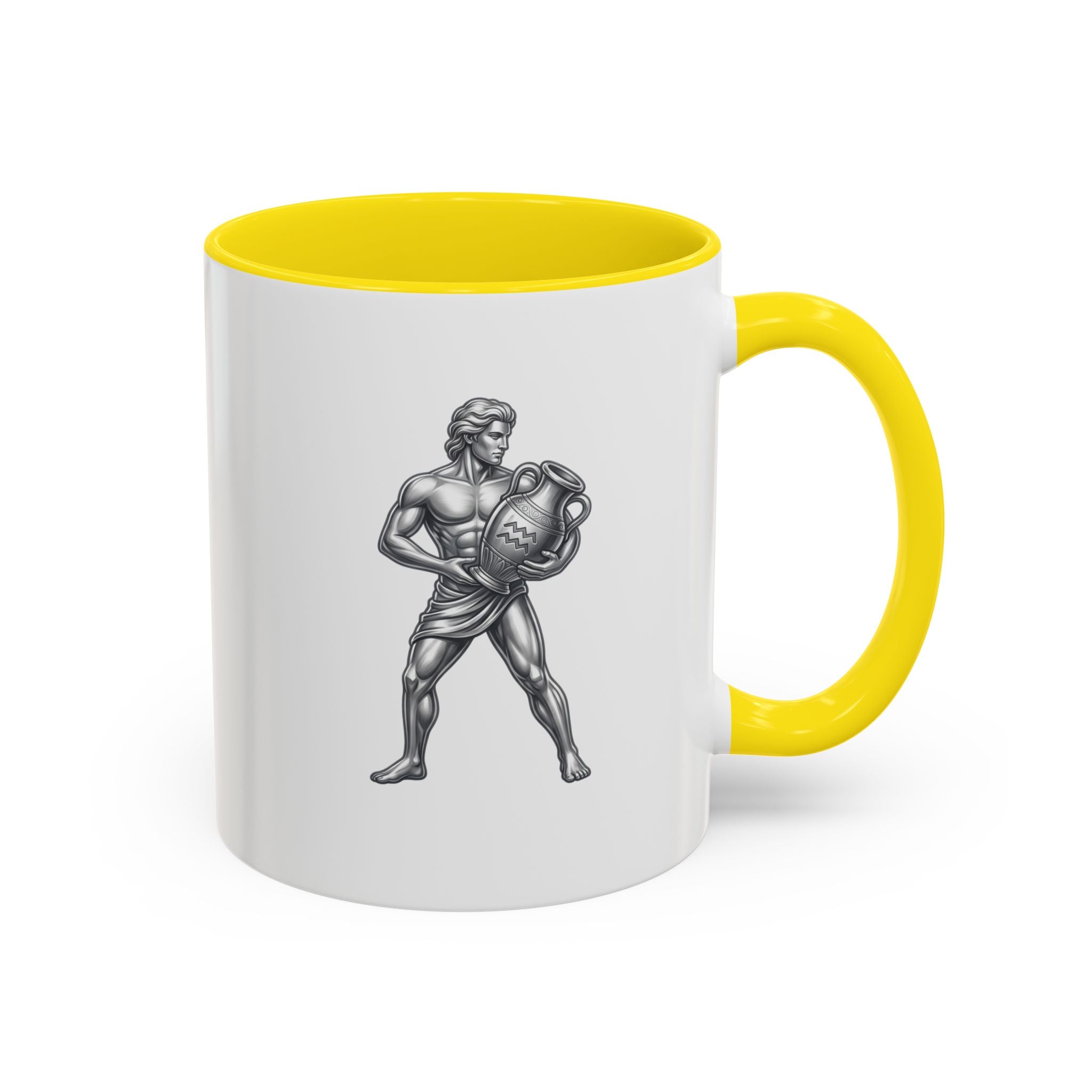 Aquarius Zodiac Accent Coffee Mug – Astrology Sign Gift
