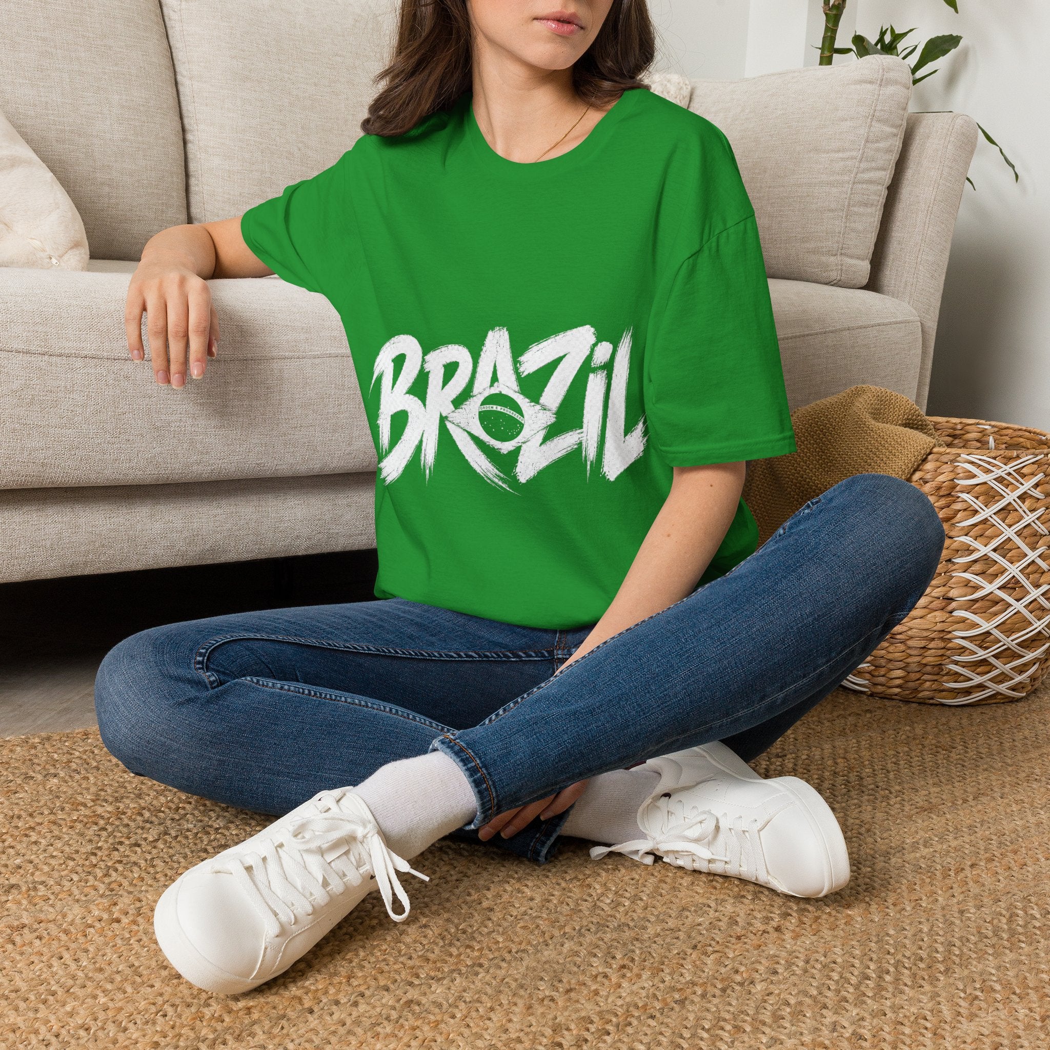 Brazil Minimal Marble Waves T-Shirt
