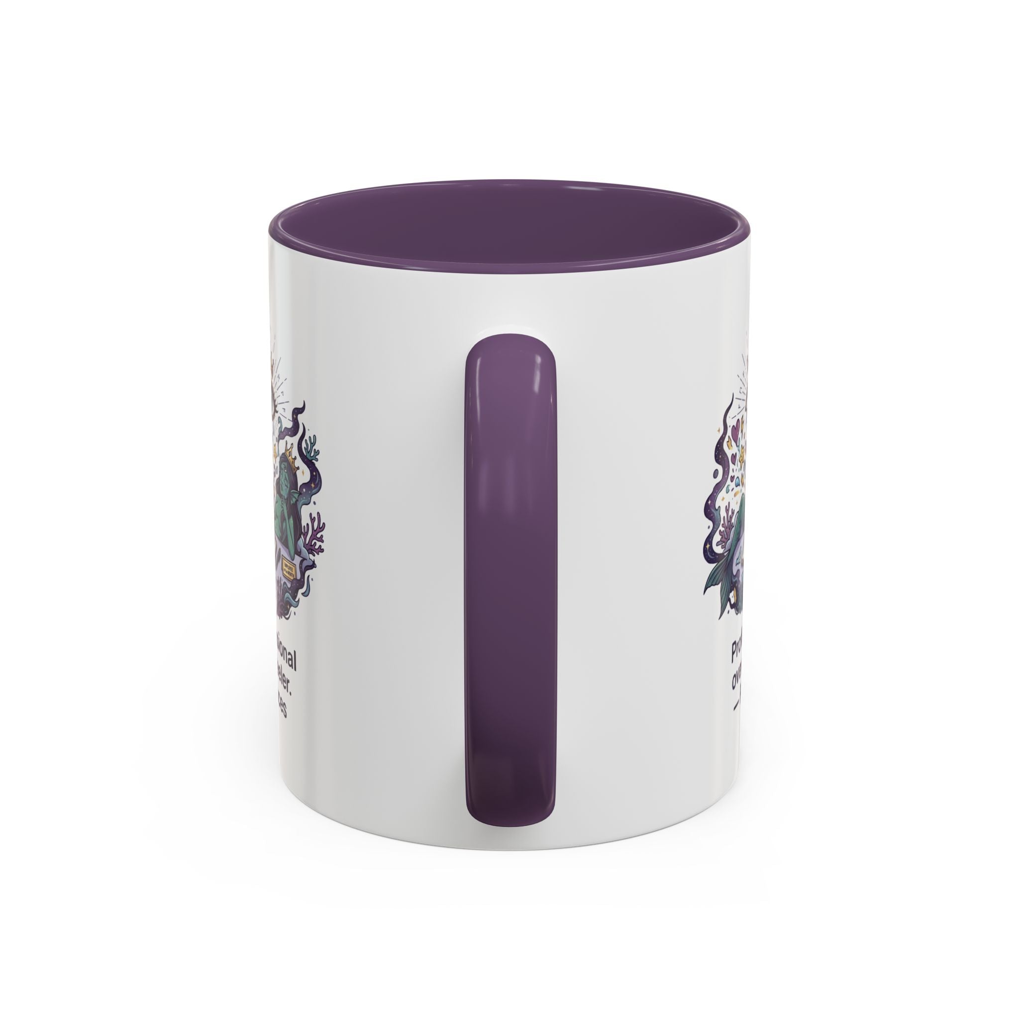 Pisces Coffee Mug — "Professional Over-feeler" Zodiac Accent Mug (11/15oz)