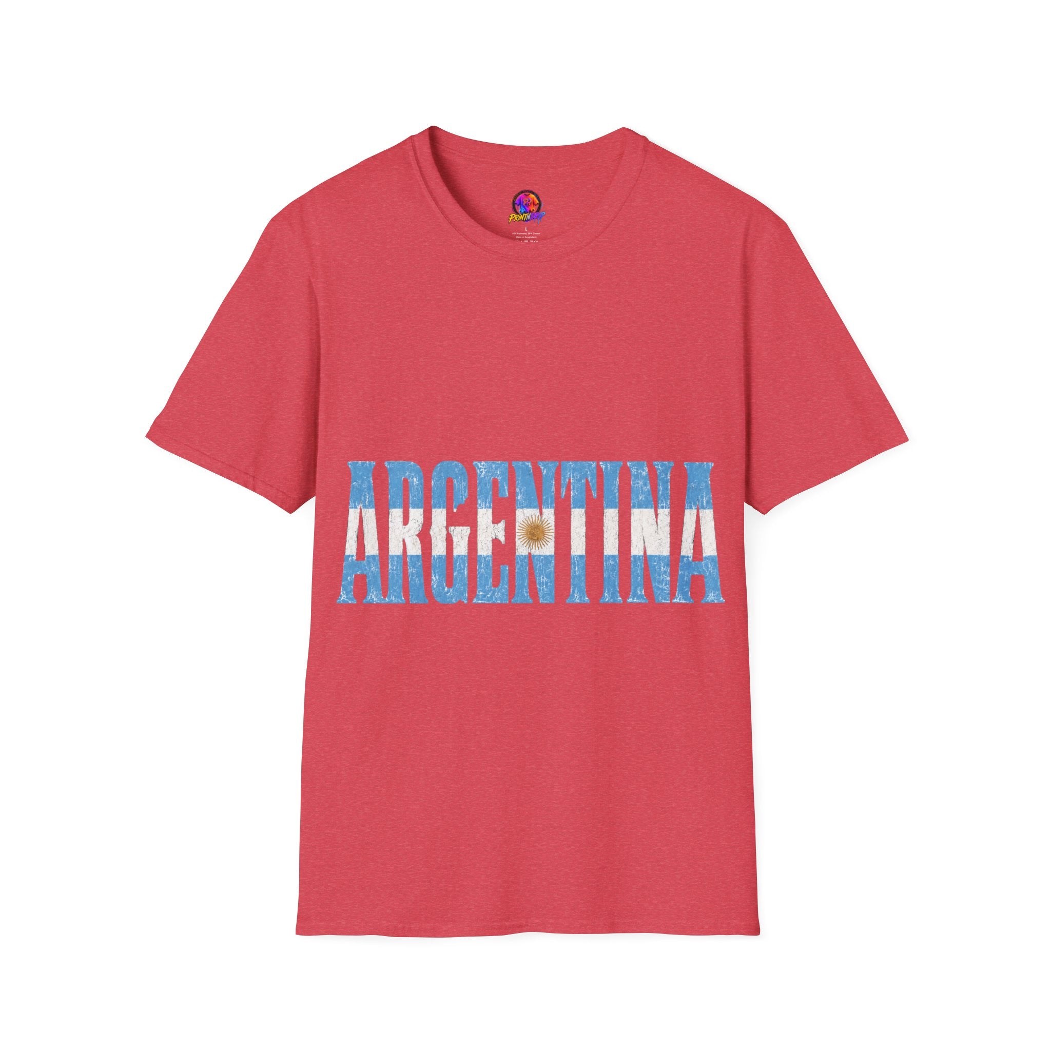 Argentina Beach Vibes T-Shirt — Distressed Blue "ARGENTINA" Graphic