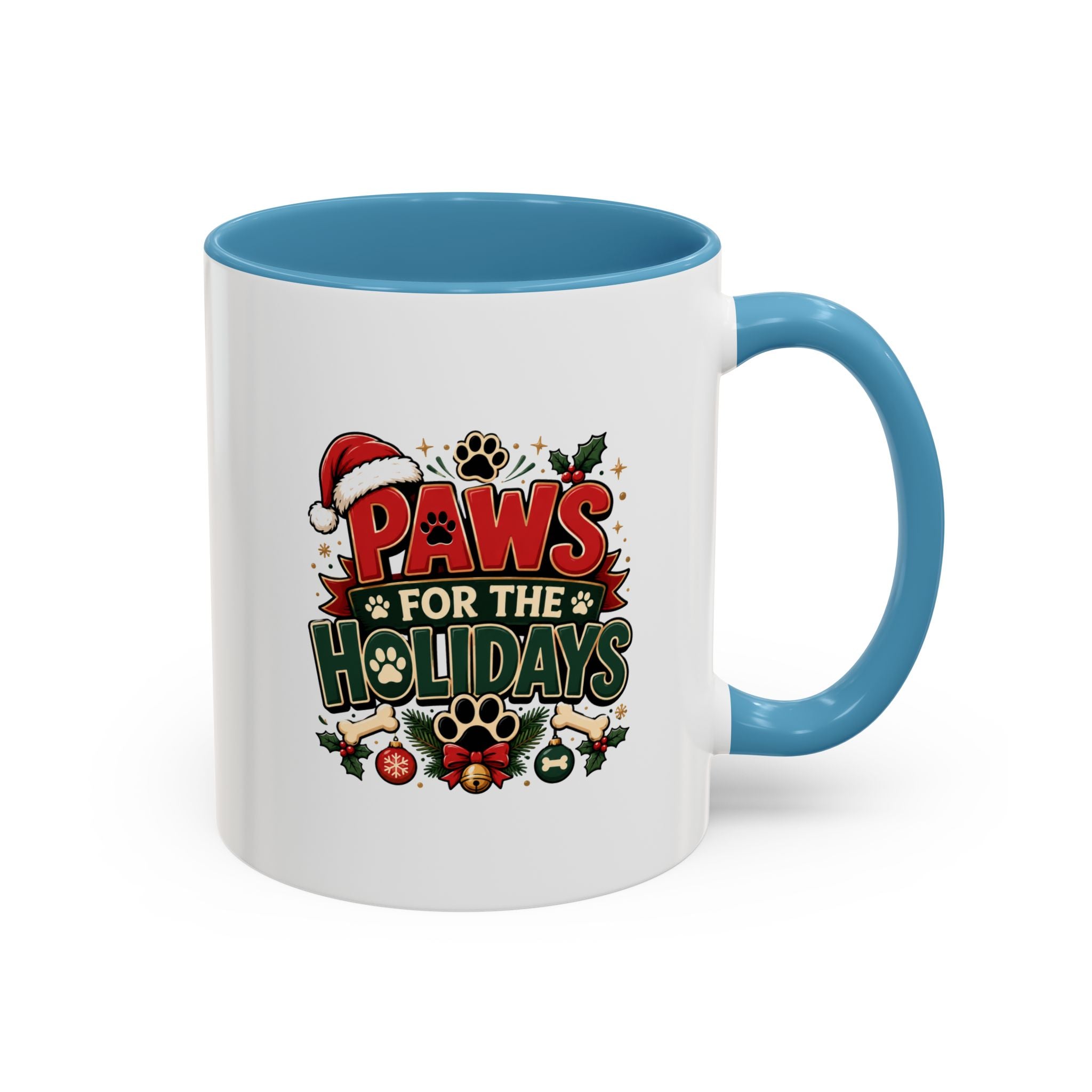 Paws for the Holidays Coffee Mug - Festive Pet Lover Accent Mug