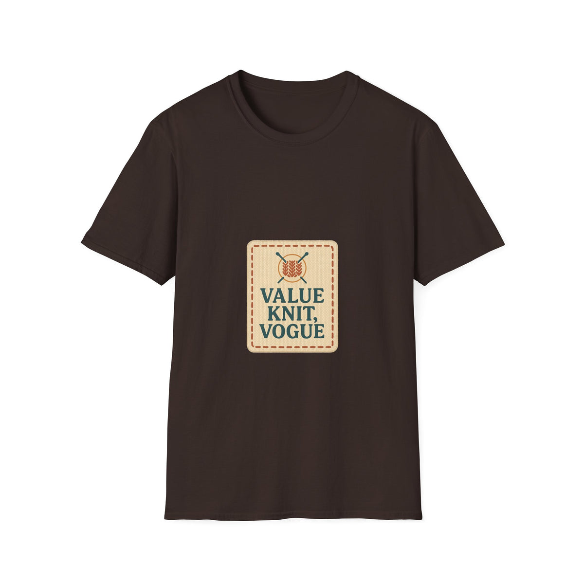 Value Knit Vogue T-Shirt — Vintage Knitting Graphic Tee - Trending Now - October 2026