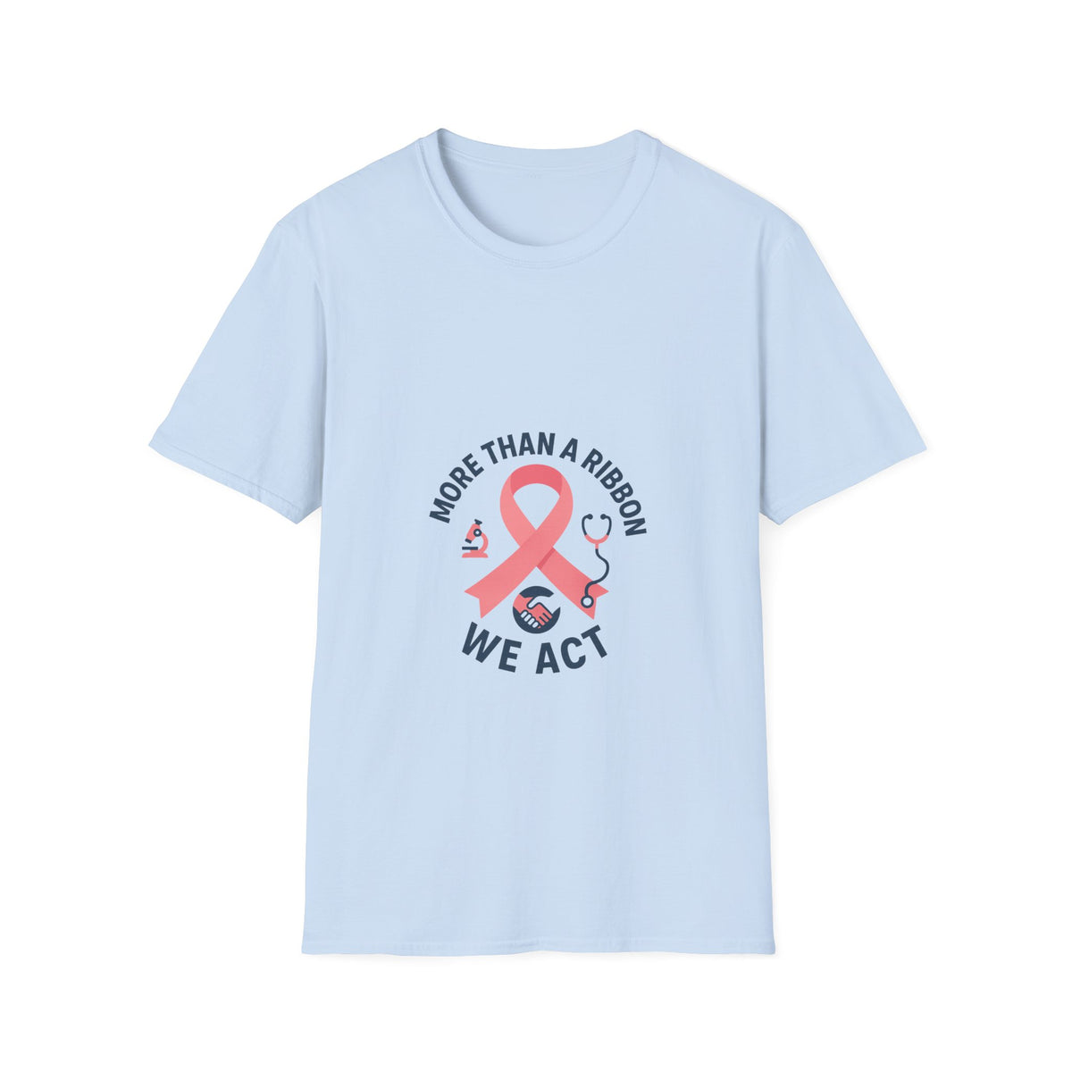 Breast Cancer Awareness T-Shirt — "More Than a Ribbon, We Act" Pink Ribbon Tee - Trending Now - October 2026