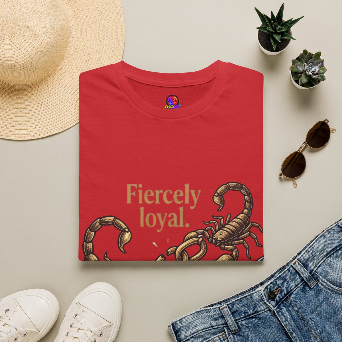 Scorpio T-Shirt — Fiercely Loyal, Easily Detached Zodiac Tee