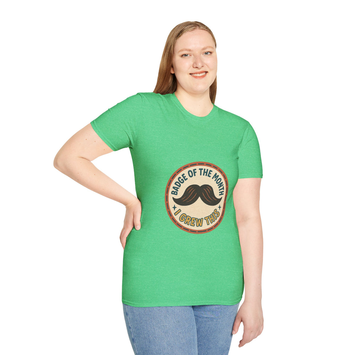 Mustache Dad T-Shirt - "King of the Mustache" Retro Badge Design - Trending Now - October 2026