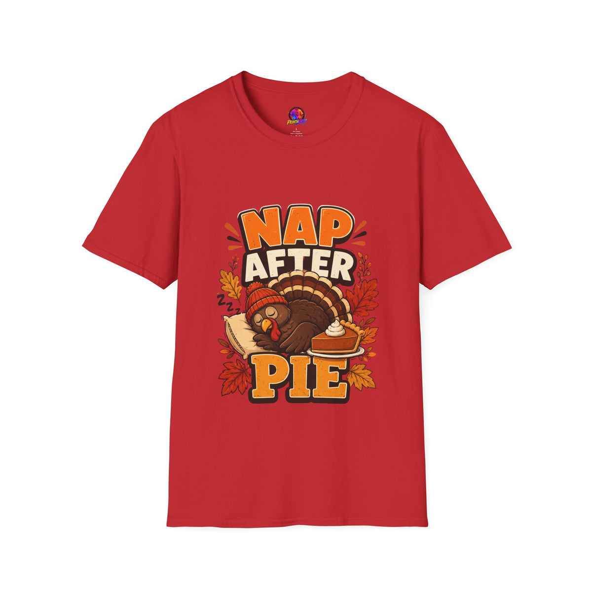 Thanksgiving T-Shirt Nap After Pie T-Shirt — Funny Thanksgiving Turkey Tee