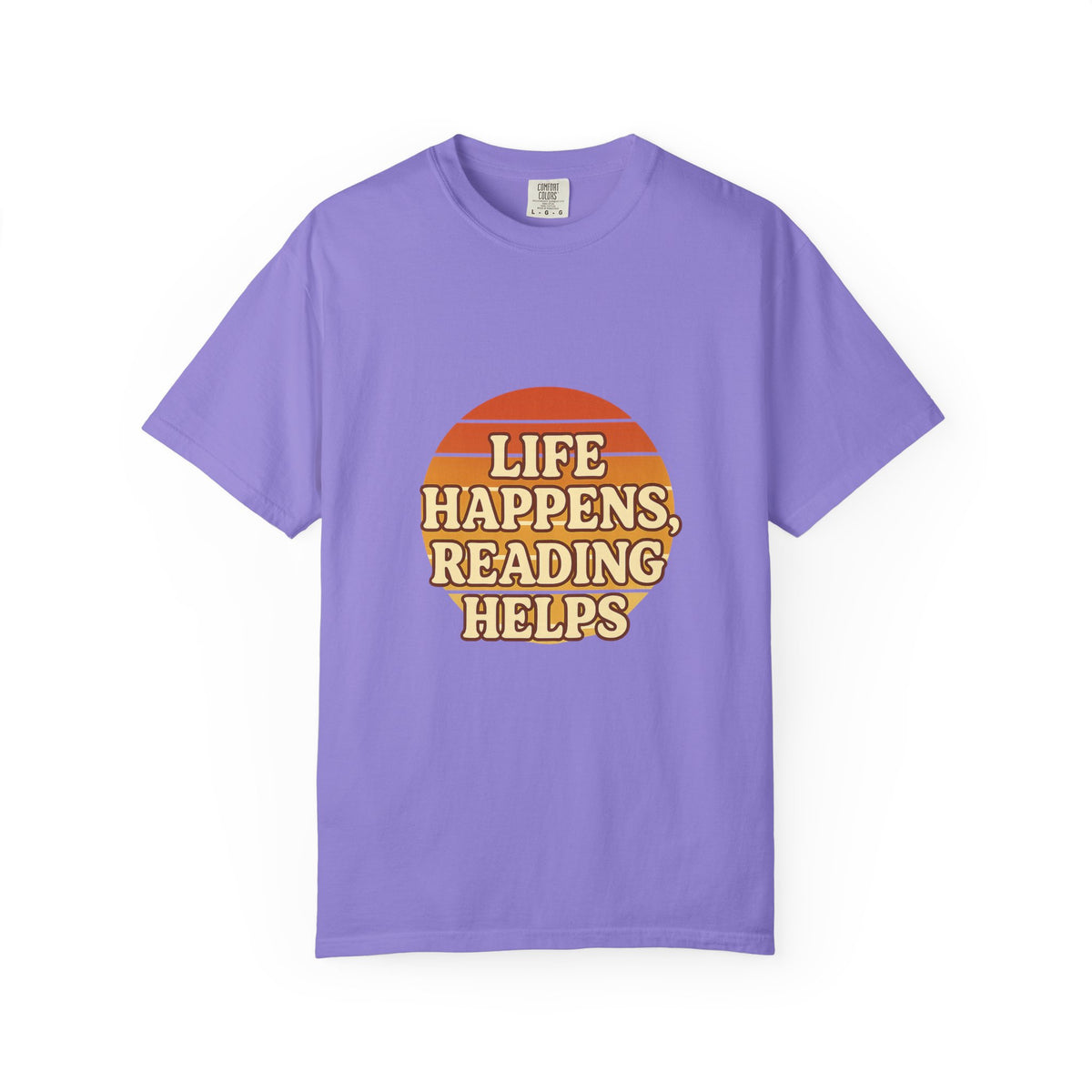 Reading Helps T-Shirt — "Life Happens, Reading Helps" Retro Book Tee - Trending Now - October 2026