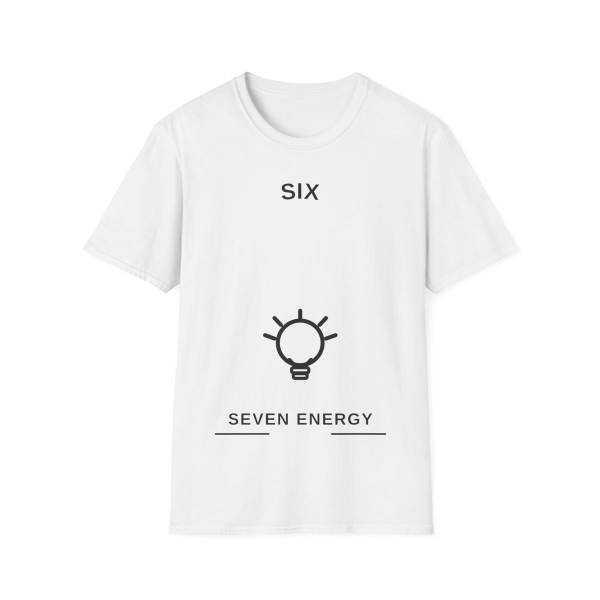 Six Seven Energy Lightbulb T-Shirt - Minimalist Creative Quote Tee - Trending Now - September 2026