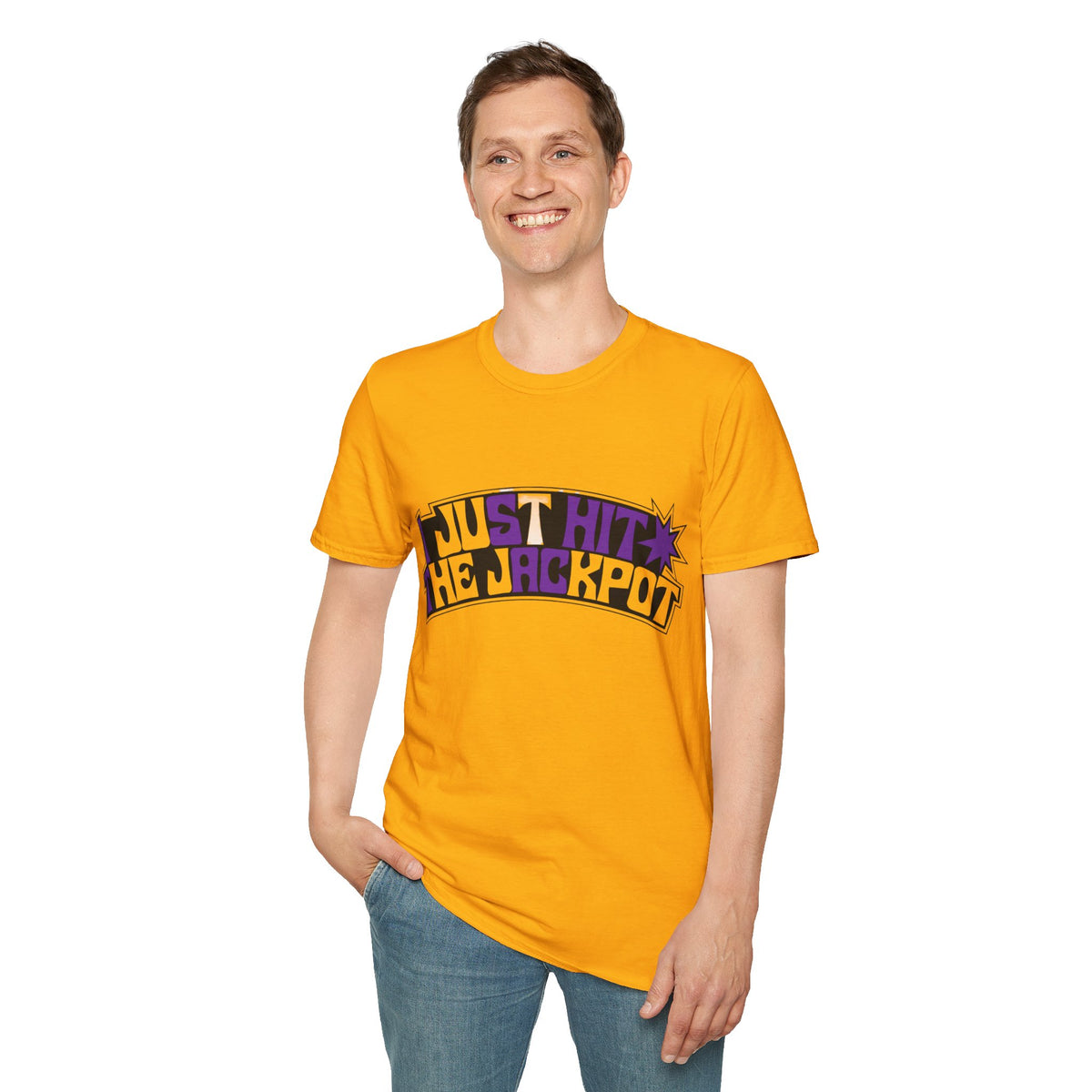 Just Hit the Jackpot T-Shirt — Retro Casino Graphic Tee - Trending Now - August 2026