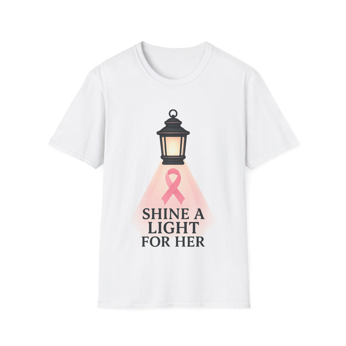 Shine A Light For Her Pink Ribbon Lantern T-Shirt, Breast Cancer Support Tee - Trending Now - September 2026