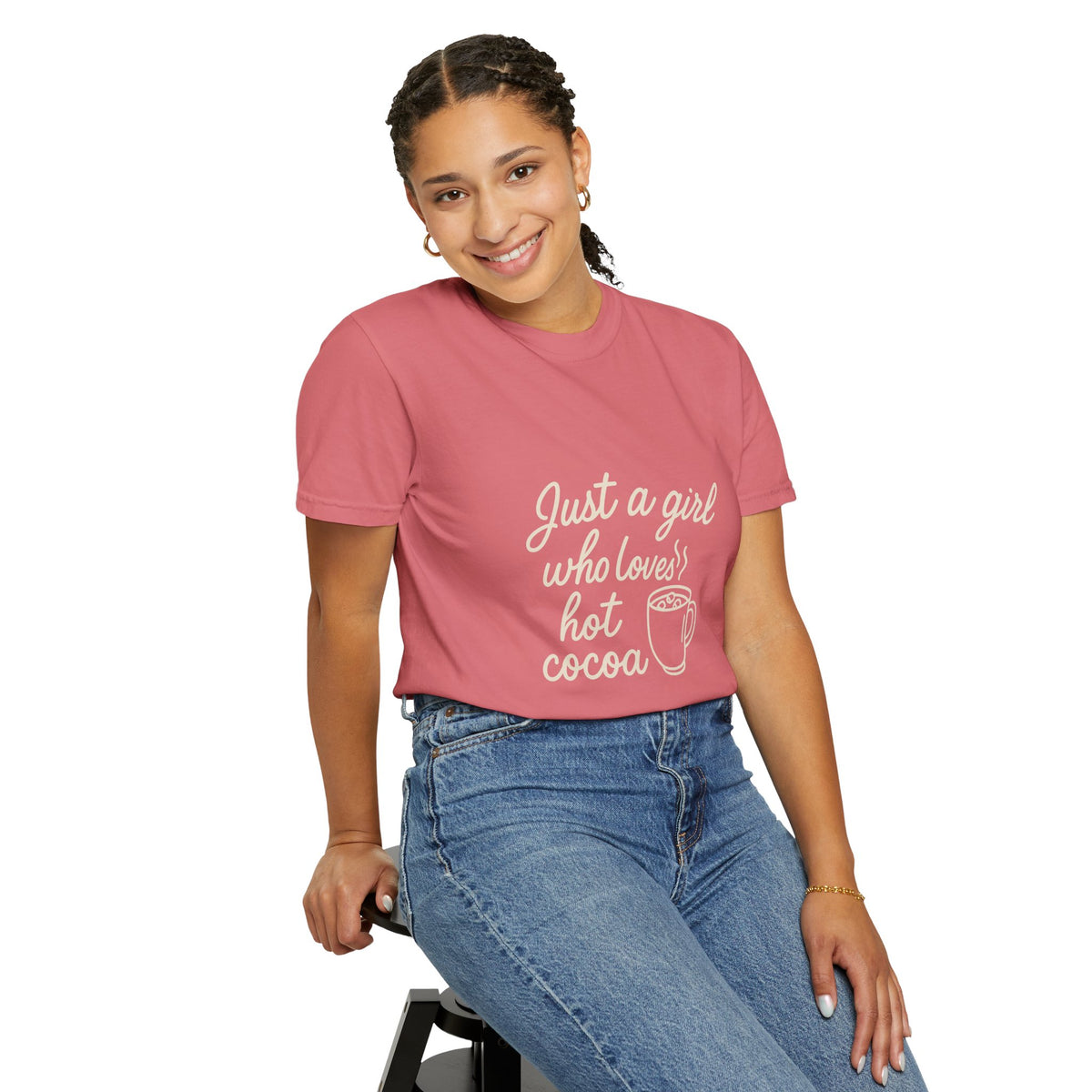 Hot Cocoa Lover T-Shirt — "Just a Girl Loves Hot Cocoa" Graphic Tee - Trending Now - October 2026