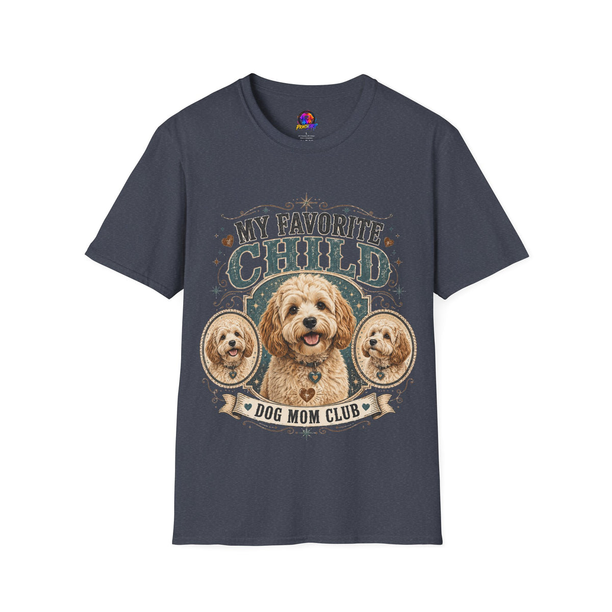 My Favorite Child Dog Mom T-Shirt — Cute Doodle Portrait Pet Lover Tee