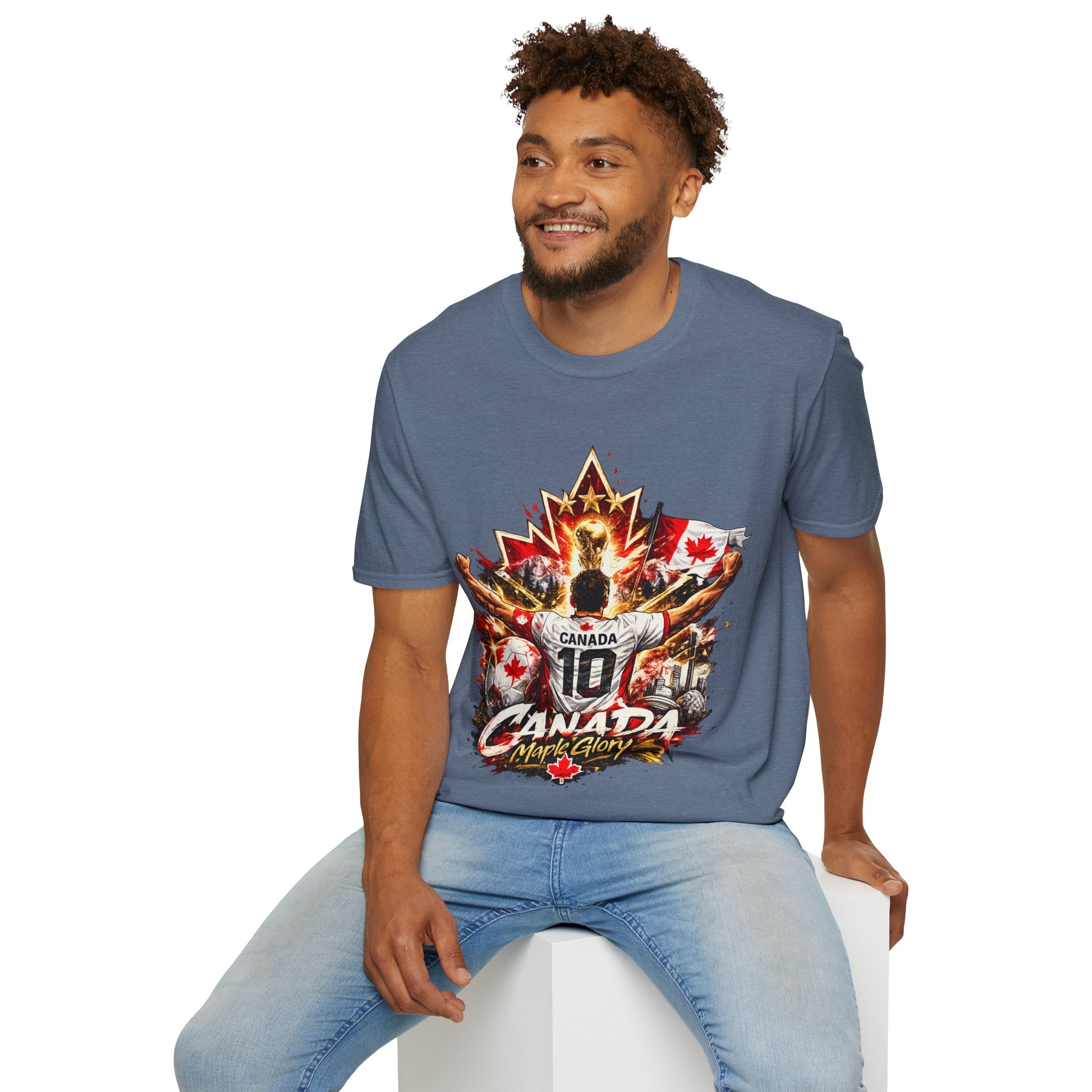 Canada Maple Glory T‑Shirt — Vintage Canadian Maple Leaf Graphic Tee