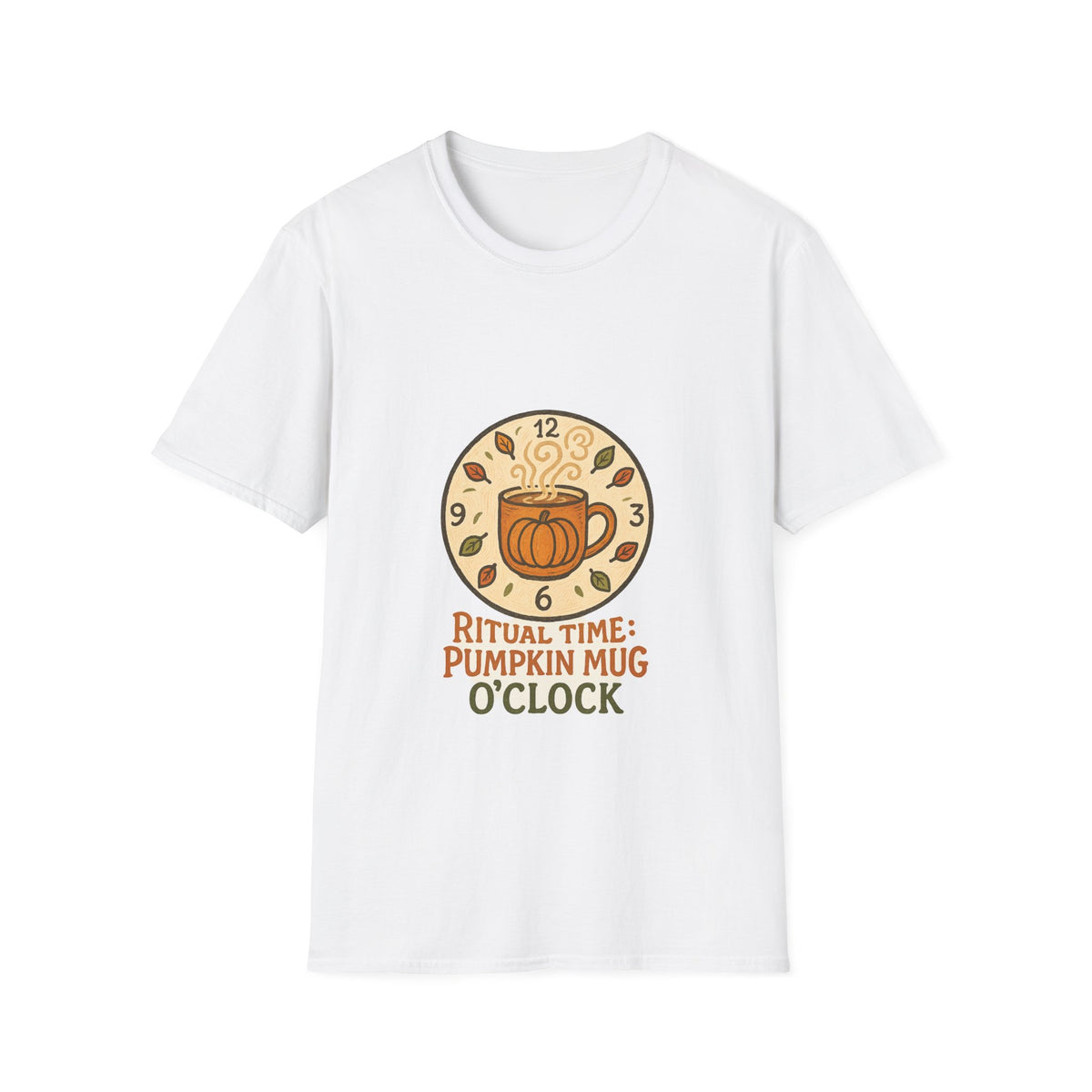 Pumpkin Mug O'Clock T-Shirt — Vintage Fall Coffee Tee - Trending Now - October 2026