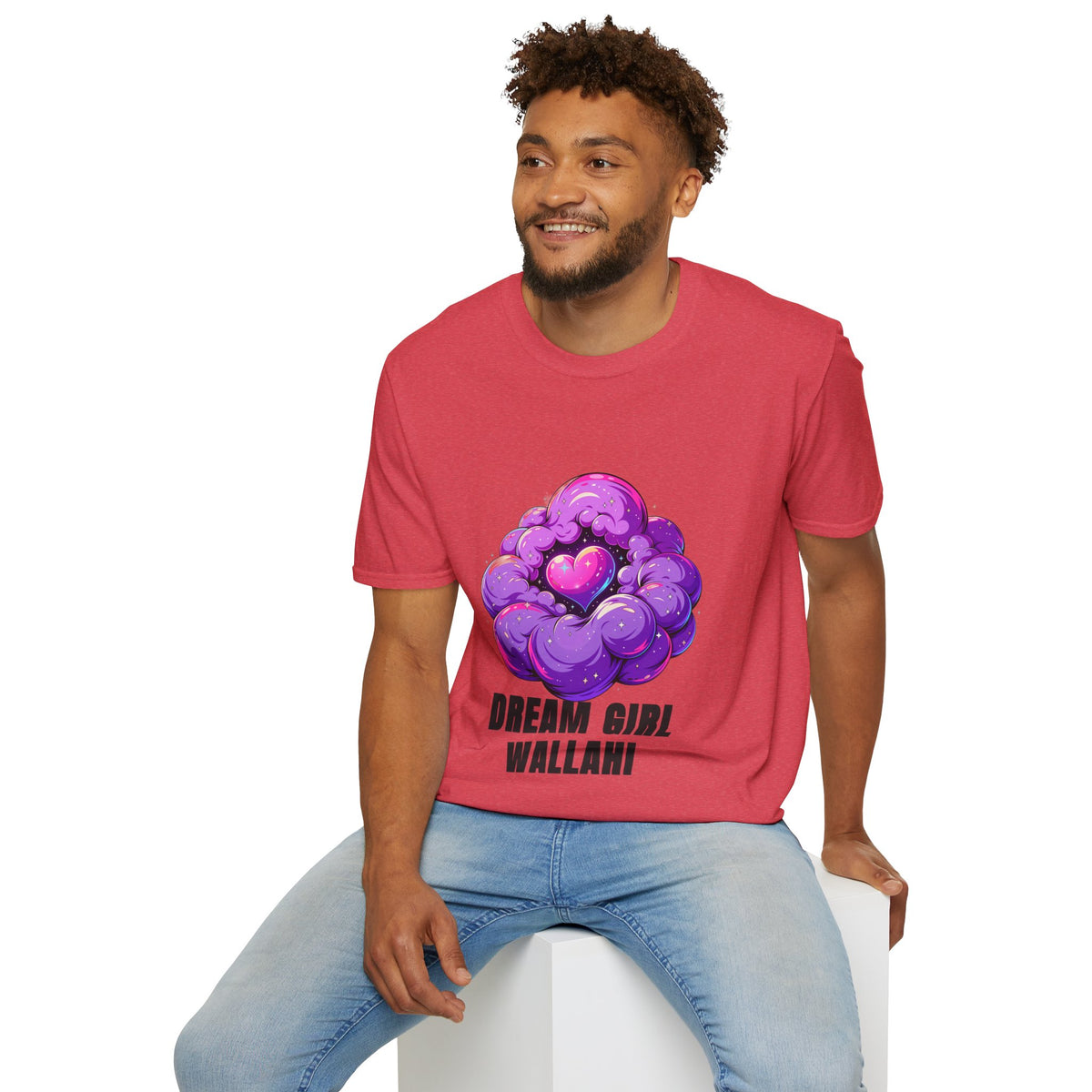 Dream Girl Wallahi T-Shirt — Cute Purple Heart Cloud Graphic Tee - Trending Now - August 2026