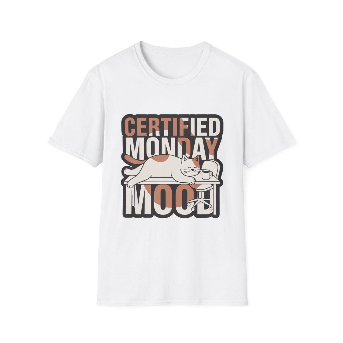 Certified Monday Mood T-Shirt — Funny Cat Graphic Tee - Trending Now - August 2026
