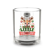 Christmas Glass Mug 10 oz Little Reindeer Glass Mug — 10oz Christmas Coffee Cup for Kids