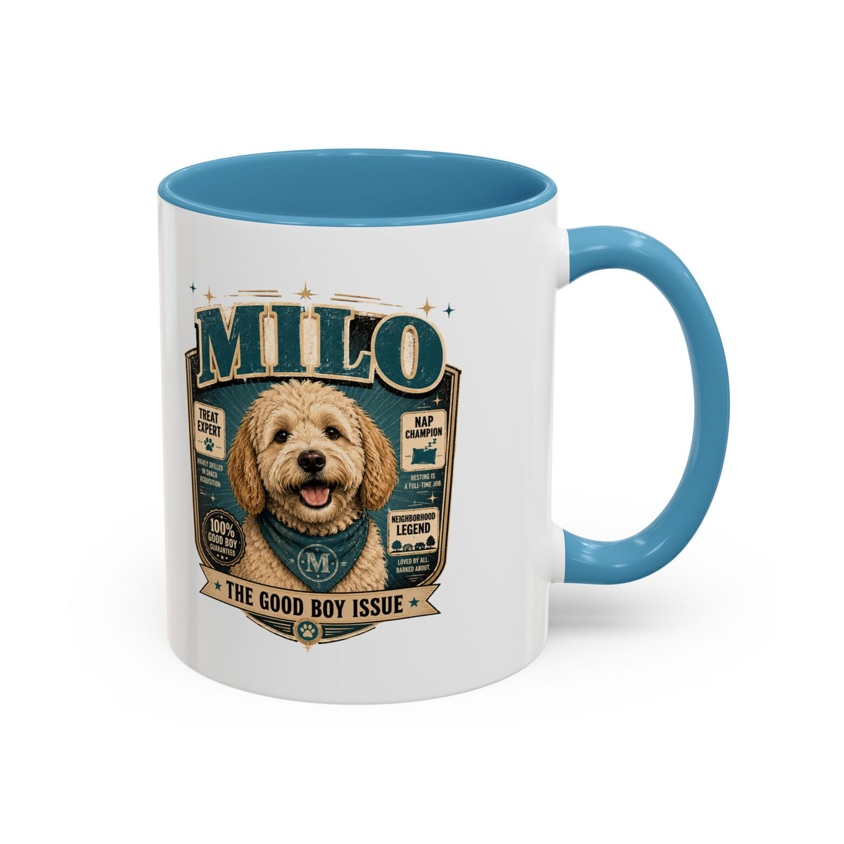 Milo Bailey Dog Dad Mom Accent Coffee Mug