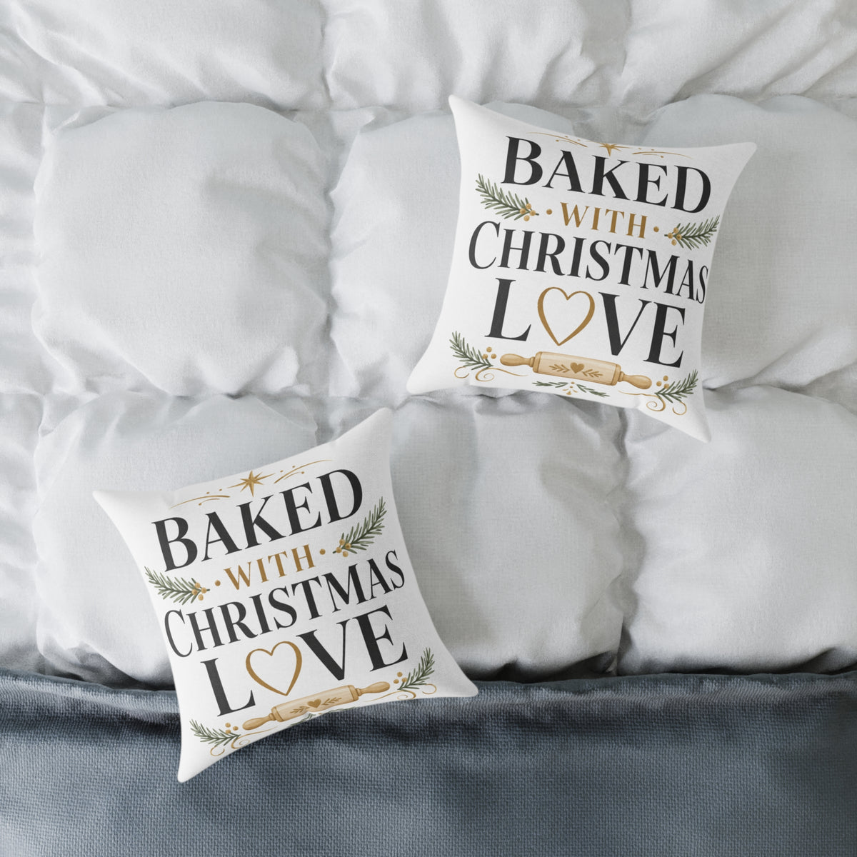 Christmas Baked with Christmas Love Pillow