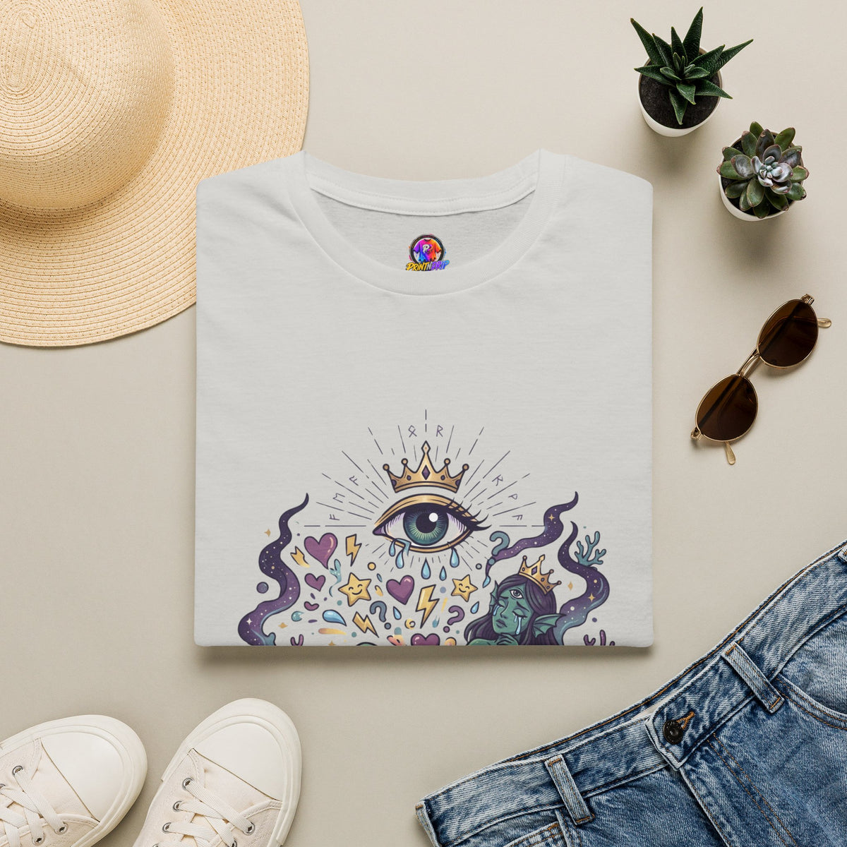 Pisces Zodiac Pisces Spiritual T-Shirt — “Professional Over-Feeler” Zodiac Mystic Tee