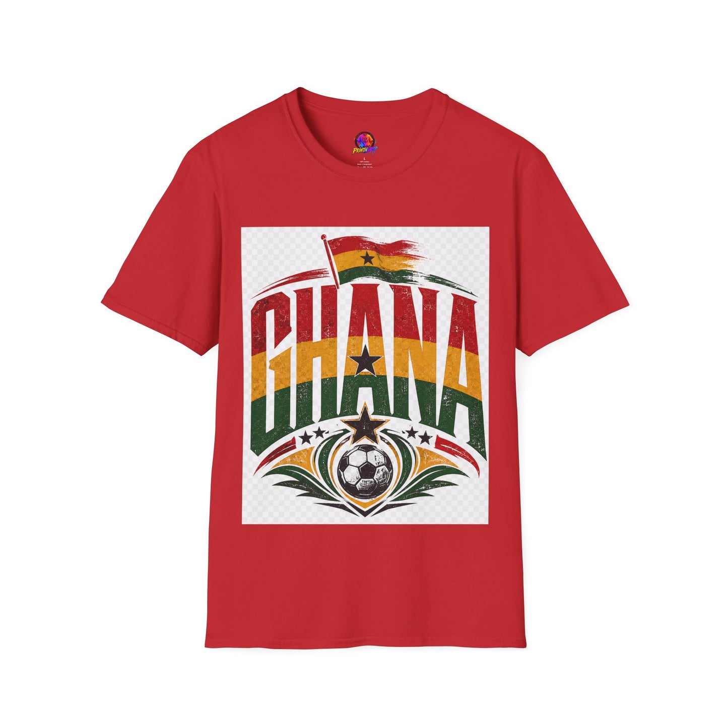 Ghana Flag Soccer T-Shirt — Retro Ghana Pride Football Tee