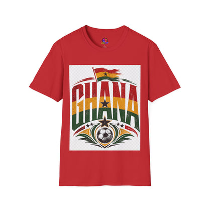 Ghana Flag Soccer T-Shirt — Retro Ghana Pride Football Tee