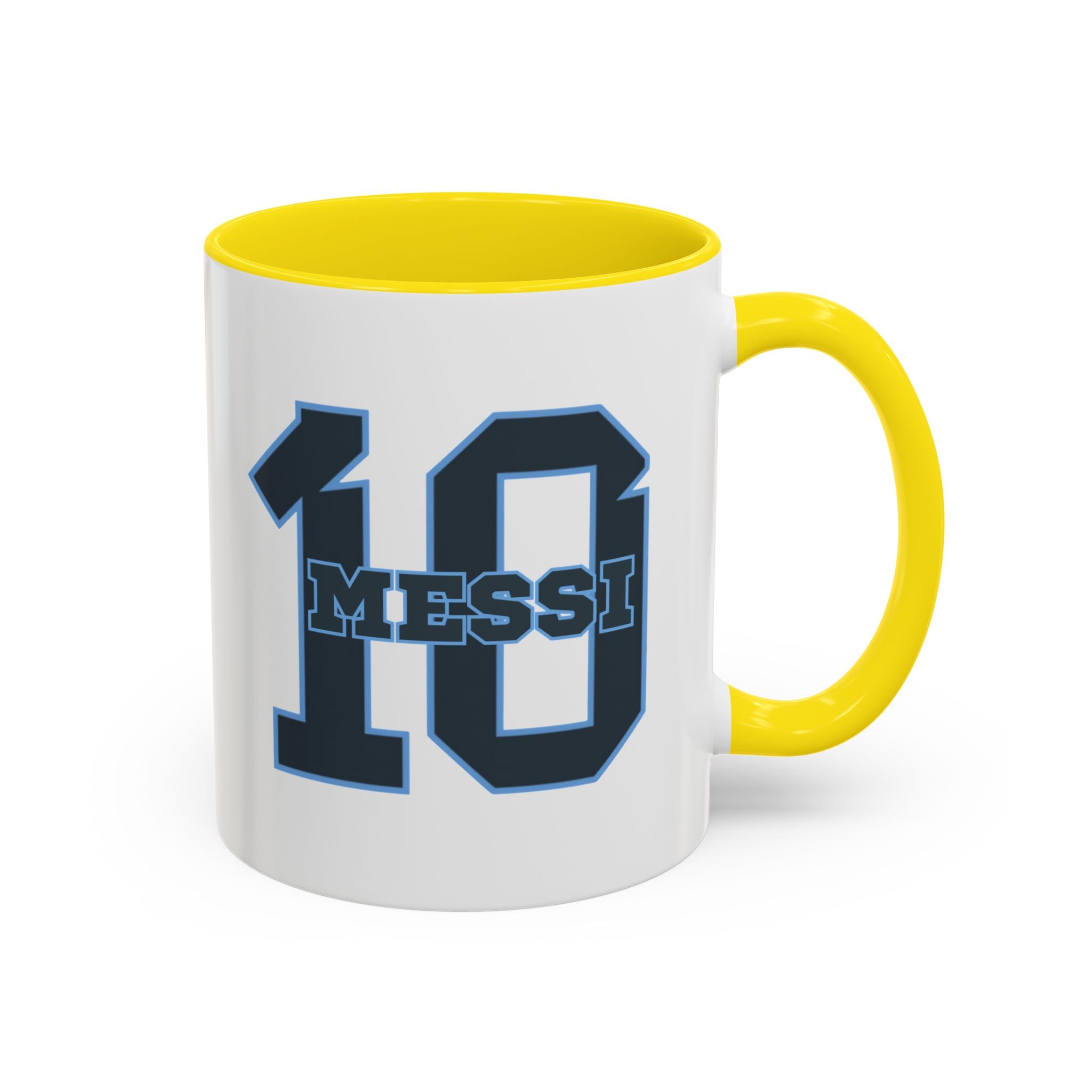 10 'Messi' Accent Coffee Mug — Soccer Jersey Number Coffee Cup